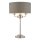 Endon 99149 - Bordlampe HIGHCLERE 3xE14/18W/230V grå/skinnende krom diameter 32 cm