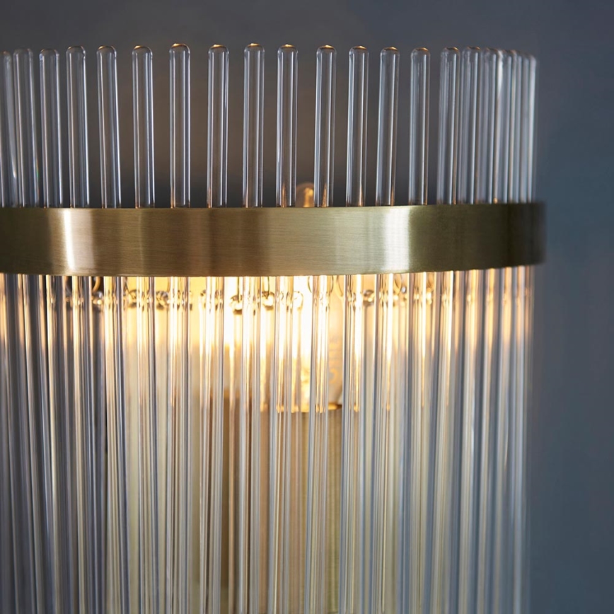 Endon 99168 - Væglampe MARIETTA 1xE14/6W/230V messing/transparent