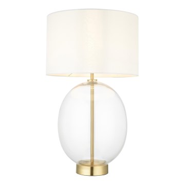 Endon 99292 - Dæmpbar bordlampe KELDA 1xE27/10W/230V creme/guld