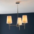 Endon 99455 - Loftlampe på stang 3xE14/6W/230V blank krom/hvid
