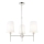 Endon 99455 - Loftlampe på stang 3xE14/6W/230V blank krom/hvid