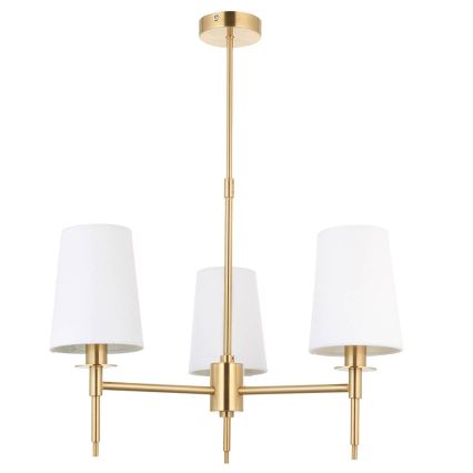 Endon 99456 - Pendellampe på stang 3xE14/6W/230V guld/hvid