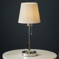 Endon 99596 - Bordlampe 1xE27/10W/230V hvid/blank krom