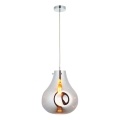 Endon 99788 - Pendel med kabel EUROPA 1xE27/10W/230V røget sort