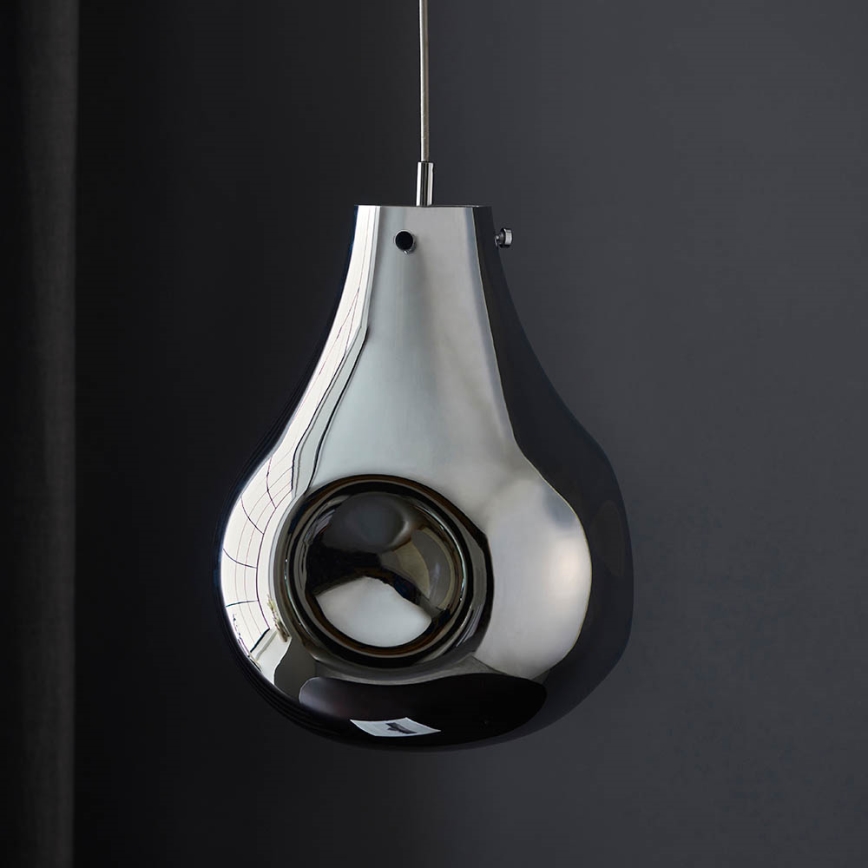 Endon 99788 - Pendel med kabel EUROPA 1xE27/10W/230V røget sort