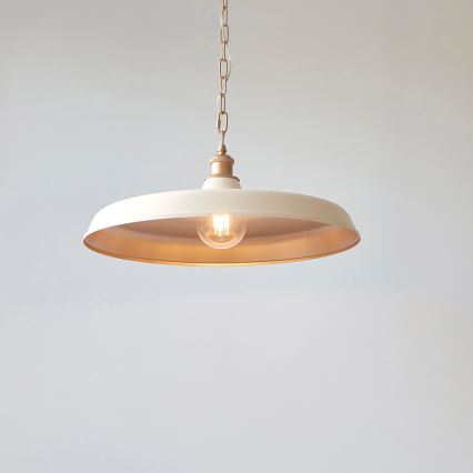 Endon 99999 - Lysekrone på kæde SABIAN 1xE27/10W/230V creme/guld