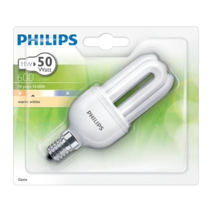 Energisparepære Philips GENIE E14/11W/230V 2700K