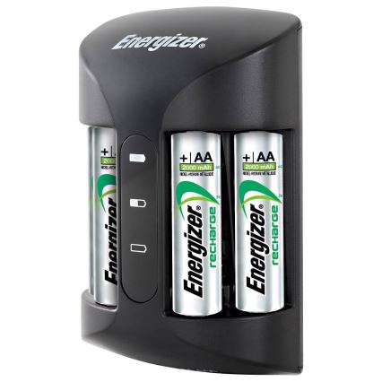 Energizer - Batterioplader NiMH 7W/4xAA/AAA 2000 mAh 230V