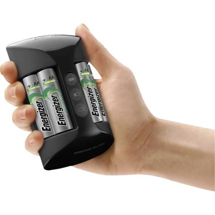 Energizer - Batterioplader NiMH 7W/4xAA/AAA 2000 mAh 230V