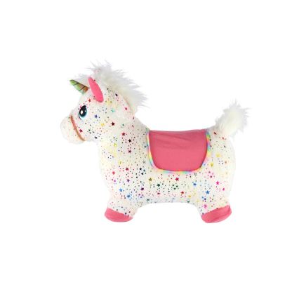 Enhjørning hoppelegetøj med melodi 3xLR44