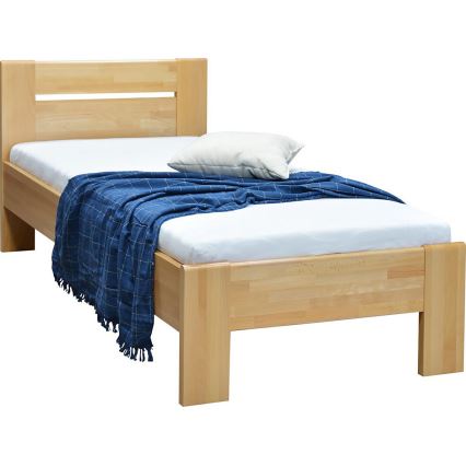 Enkelseng i massivt bøgetræ AMBER 90x200 cm
