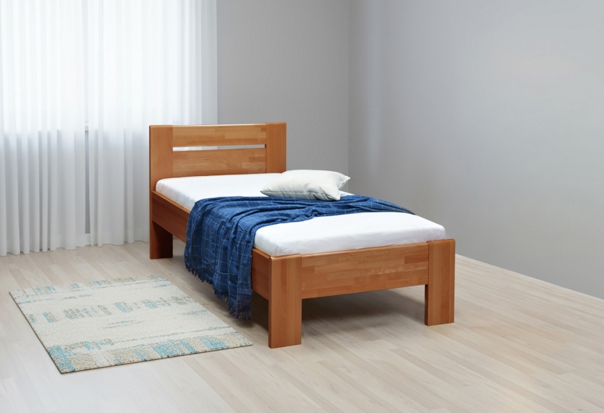 Enkeltseng AMBER 90x200 cm valnød