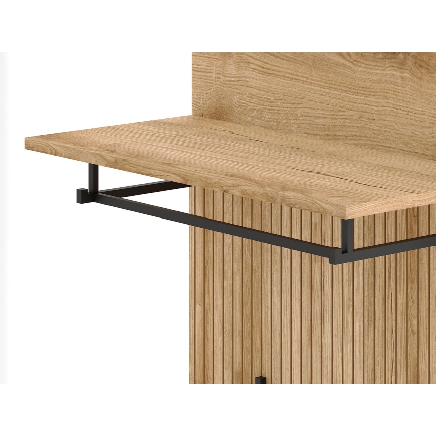 Entrémøbel KLEO, brun/hvid