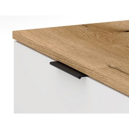 Entrémøbel KLEO, brun/hvid