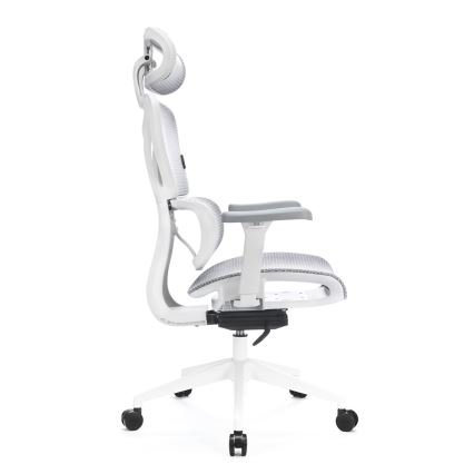 Ergonomisk kontorbord LEVANO grå/hvid/sort