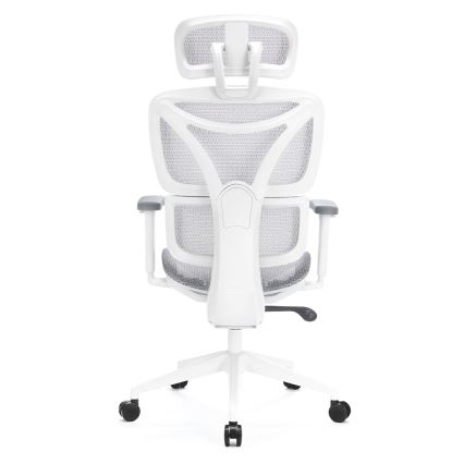 Ergonomisk kontorbord LEVANO grå/hvid/sort