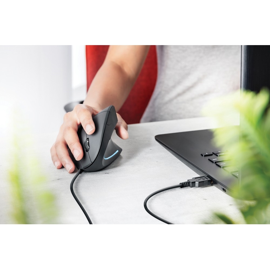 Ergonomisk mus 1000/1600 DPI 6 knapper