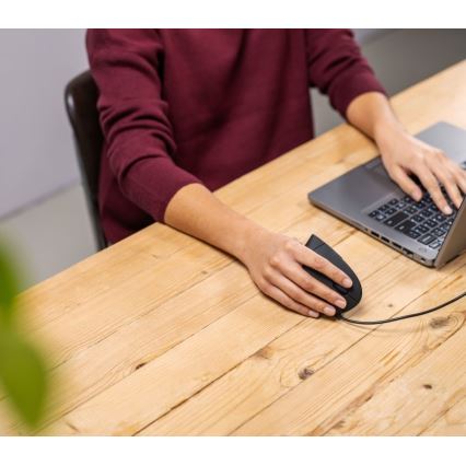 Ergonomisk mus 1000/1600 DPI 6 knapper