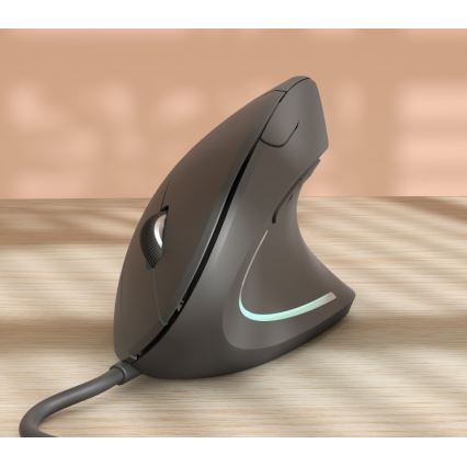 Ergonomisk mus 1000/1600 DPI 6 knapper