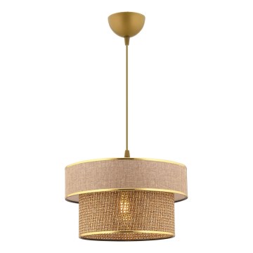 ERO pendellampe 1xE27/60W/230V brun/guld