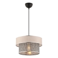 ERO pendellampe 1xE27/60W/230V creme/grå