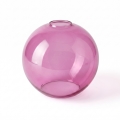 Erstatningsglas til lysekrone KULA E27, Ø 18 cm, røgfarvet lyserød