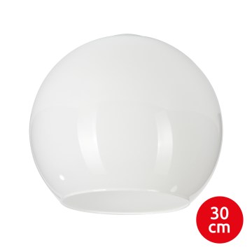 Erstatningsglas til lysekrone KULA E27, Ø 30 cm, hvid