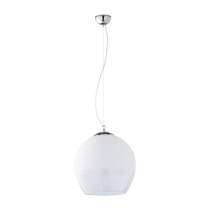 Erstatningsglas til lysekrone KULA E27 Ø 38 cm – hvid/klar