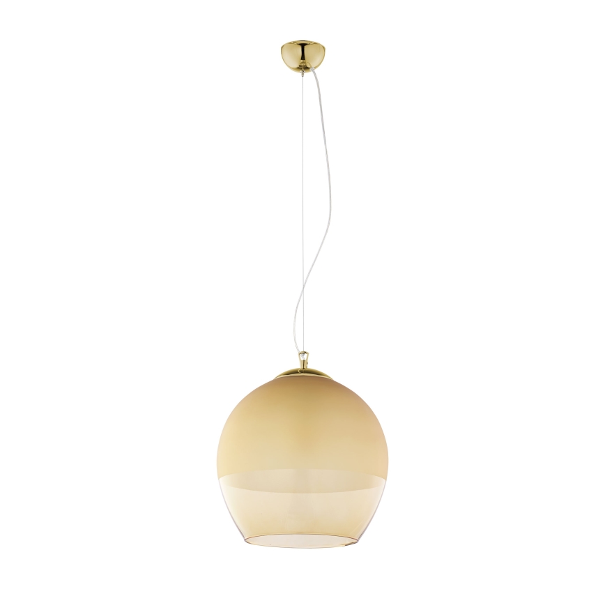 Erstatningsglas til lysekrone KULA E27 Ø 38 cm, røgfarvet beige
