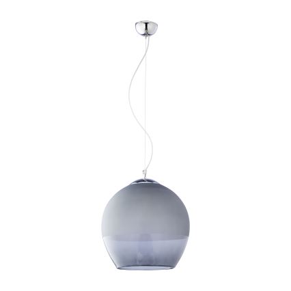 Erstatningsglas til lysekrone KULA E27, Ø 38 cm, røggrå