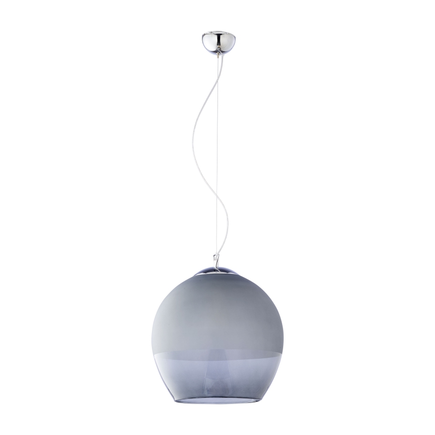 Erstatningsglas til lysekrone KULA E27, Ø 38 cm, røggrå