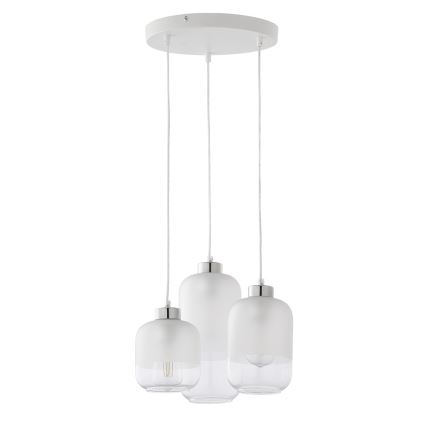 Erstatningsglas til lysekrone MARCO E27 Ø 14 cm hvid/klar