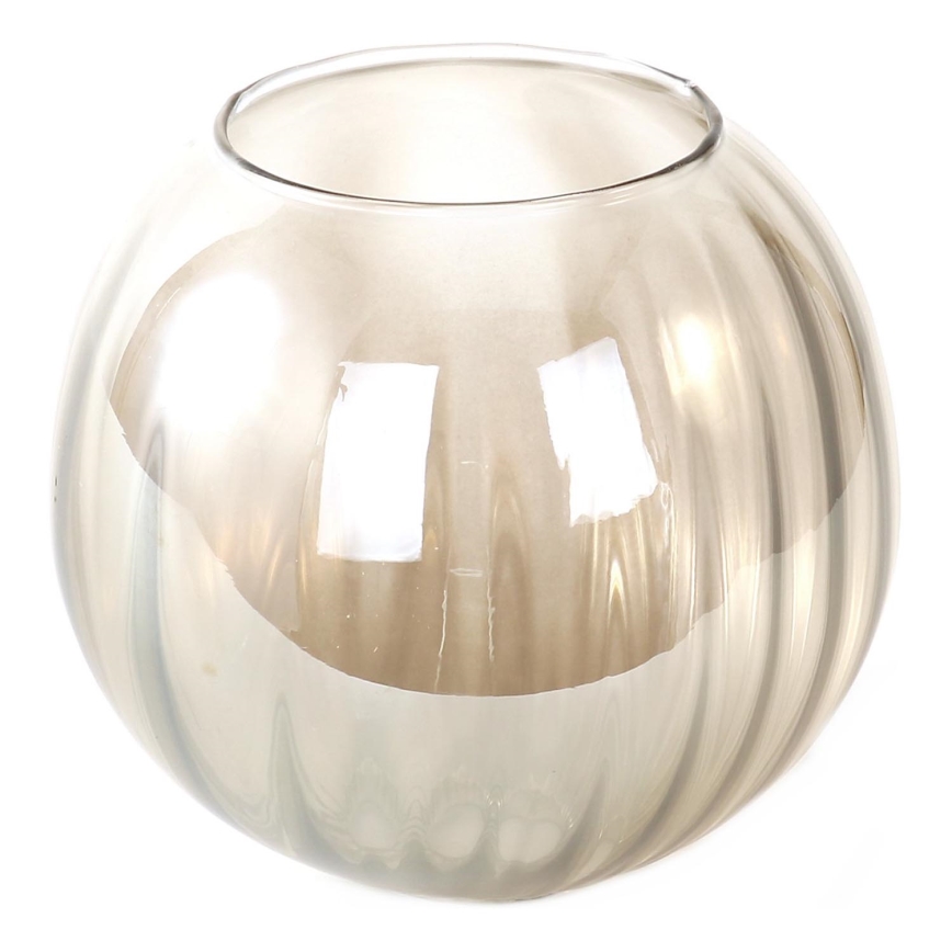 Erstatningsglas til lysekrone OTTICO E27, Ø 18 cm, røgbrun