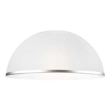 Erstatningsglas til lysekrone RETRO, ANTICO E27 Ø 30 cm, hvid/sølv