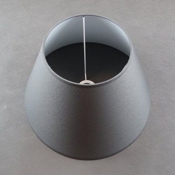 Erstatningslampeskærm til bordlampe E27 24x40 cm grå