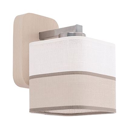 Erstatningslampskærm til væglampe TONI E27, beige/hvid