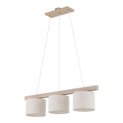 Erstatningslampskærm - universel cylindrisk model til E27, Ø 20 cm, brun