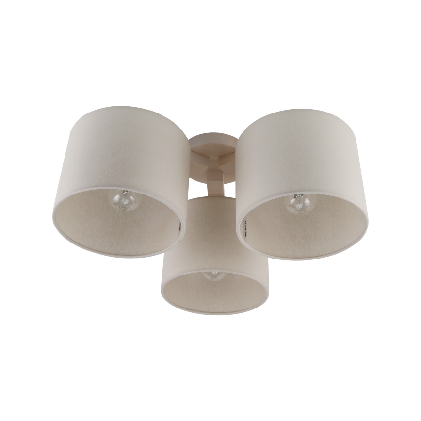 Erstatningslampskærm til loftlampe og bordlampe WALEC E27, Ø 20 cm, beige