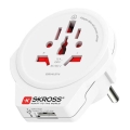 Europa USB-rejseadapter til rejsende i Tjekkiet, USB-A 12W type E/F