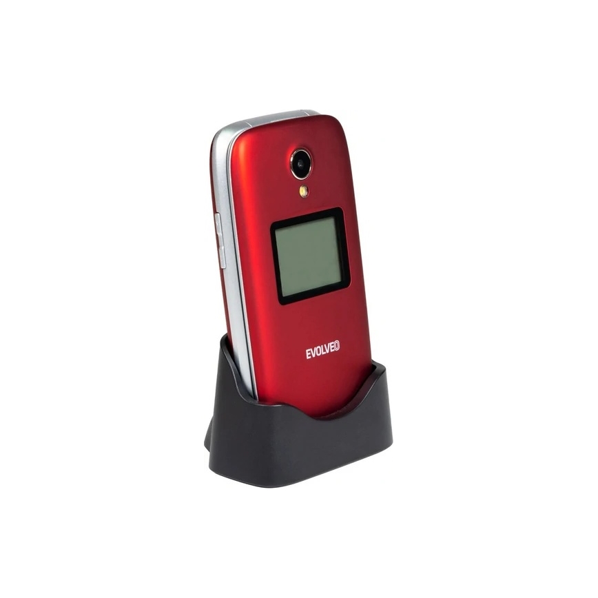 Evolveo - EasyPhone FS, klaptelefon 2.8, rød