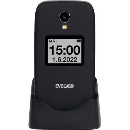 Evolveo - EasyPhone FS, klaptelefon 2.8, sort