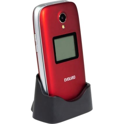 Evolveo - EasyPhone FS klaptelefon til ældre 2.8 rød