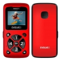 Evolveo - EasyPhone ID mobiltelefon til ældre, rød