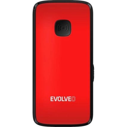 Evolveo - EasyPhone ID mobiltelefon til ældre, rød