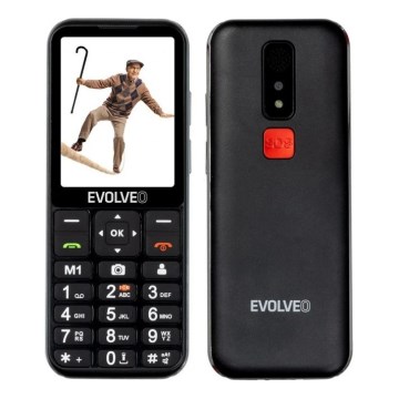 Evolveo - EasyPhone LT, 4G mobiltelefon til seniorer, sort