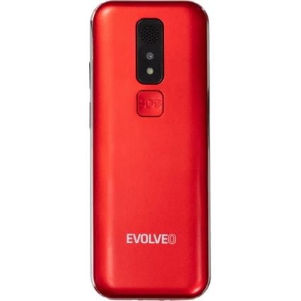 Evolveo - EasyPhone LT 4G mobiltelefon til ældre, rød