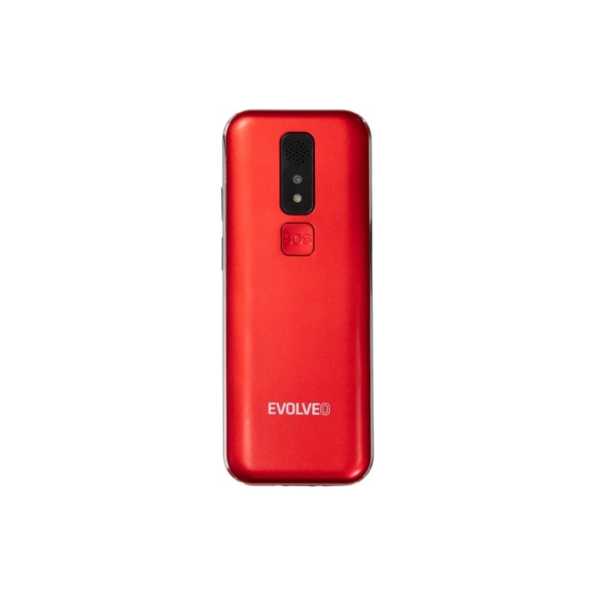 Evolveo - EasyPhone LT 4G mobiltelefon til ældre, rød