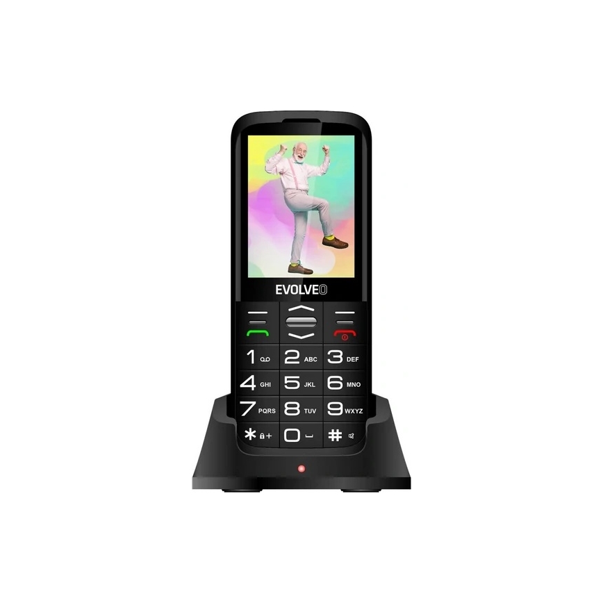 Evolveo - EasyPhone XO mobiltelefon til seniorer sort