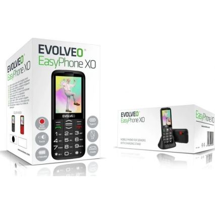 Evolveo - EasyPhone XO mobiltelefon til seniorer sort