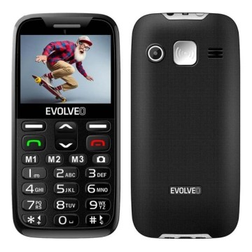 Evolveo - EasyPhone XR 2G mobiltelefon til ældre, sort